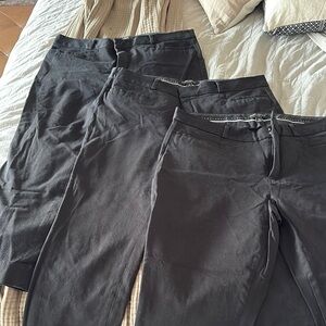 Black Banana Republic Sloan Pants Trio